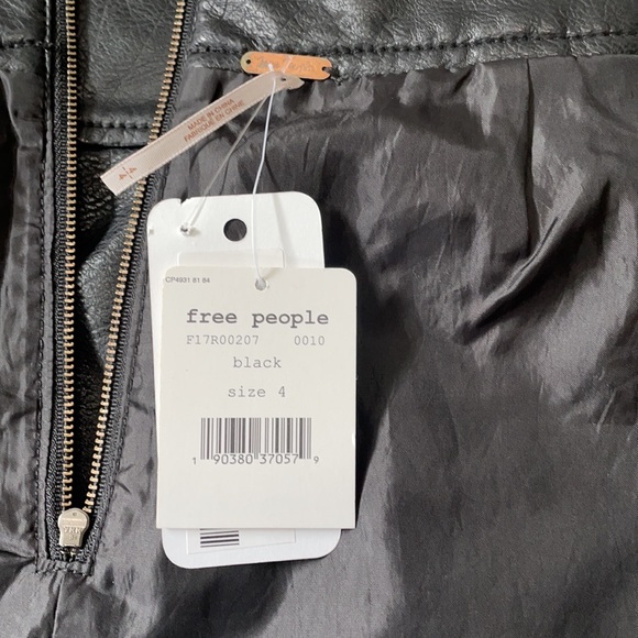 Free People Black Mini Skirt Size 4 - Picture 3 of 8